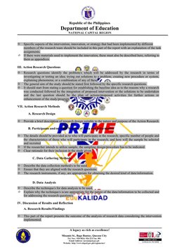 DepEd Action Research Proposal Guide | PDF | Typefaces | Data Analysis