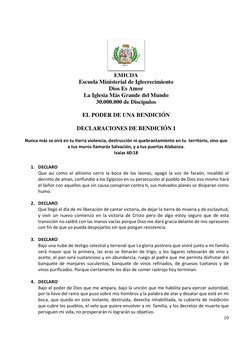 10
EMICDA
Escuela Ministerial de Iglecrecimiento
Dios Es Amor
La Iglesia Más Grande del Mundo
30.000.000 de Discípul