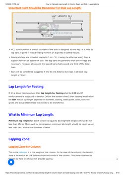 Lap Length Calculation in RCC Structures | PDF | Reinforced Concrete ...