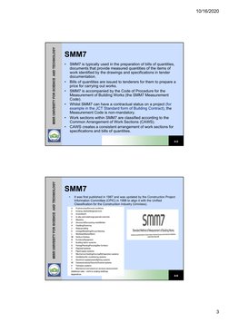 SMM7 and NRM2 Measurement Standards | PDF | Measurement | Concrete