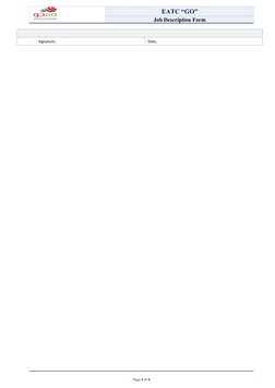 EATC “GO”
Job Description Form
                    Signature;  
Date;
Page 4 of 4
