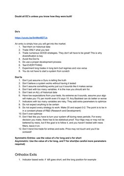 Doubt all EC’s unless you know how they were built!
Do’s
https://youtu.be/5mWe4IEITJs (https://youtu.be/5mWe4IEITJs)
An entry