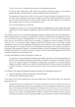 S. 34(2): If at any time it is established to the satisfaction of the appropriate government-
(b) That any electric supply li