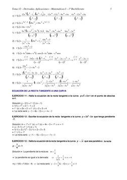 Tema 12 – Derivadas. Aplicaciones – Matemáticas I – 1º Bachillerato 
 
5 










2
2
2
4
2
2
4
2
4
2
2
3
2
2
1