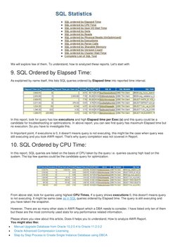 AWR Report Analysis in Oracle: 10 Steps | PDF | Databases | Central ...