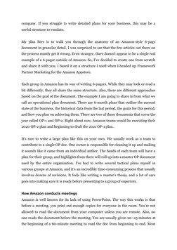 Anatomy of Amazon's 6-Pager Memo | PDF | Leadership | Narrative