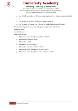 Amrapali Castle Chi-V, Greater Noida, Uttar Pradesh -201310 
Email: info@universityacademy.in, Website: www.universityacade