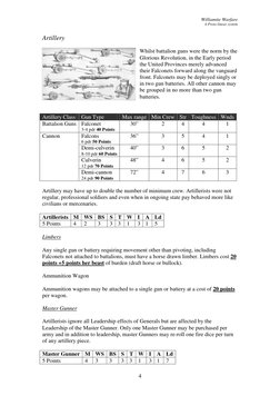Williamite Warfare 
A Proto-linear system 
 
 
4 
Artillery 
 
 
 
Whilst battalion guns were the norm by the 
Glorious Revol