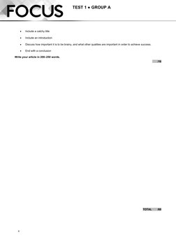 Focus 4 Unit 1 Test Group A | PDF | Language Arts & Discipline ...