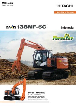 Hitachi ZX138MF-5G Forestry Excavator | PDF | Engines | Horsepower