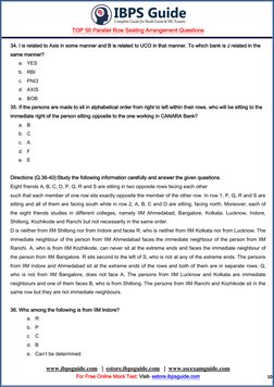 TOP 50 Parallel Row Seating Arrangement Questions 
 
www.ibpsguide.com  (http://www.ibpsguide.com/)  |  estore.