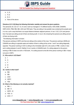 TOP 50 Parallel Row Seating Arrangement Questions 
 
www.ibpsguide.com  (http://www.ibpsguide.com/)  |  estore.