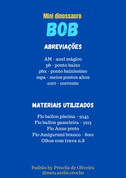 Fio ballon piscina - 9545
Fio ballon gameleira - 5213
Fio Anne preto
Fio Amigurumi branco - 8001
Olhos com trava n.8


AM -