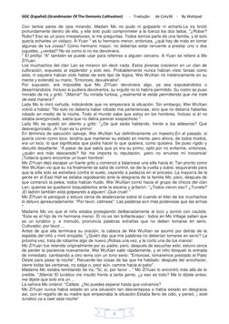 GDC (Español) (Grandmaster Of The Demonic Cultivation)       -   Tradução      de Coty36    -    By Wattpad 
 
 
8 
Con tanto