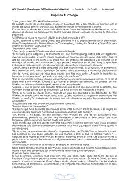 GDC (Español) (Grandmaster Of The Demonic Cultivation)       -   Tradução      de Coty36    -    By Wattpad 
 
 
1 
Capítulo