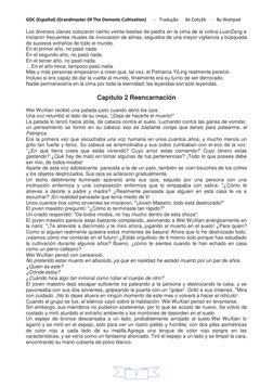 GDC (Español) (Grandmaster Of The Demonic Cultivation)       -   Tradução      de Coty36    -    By Wattpad 
 
 
2 
Los diver