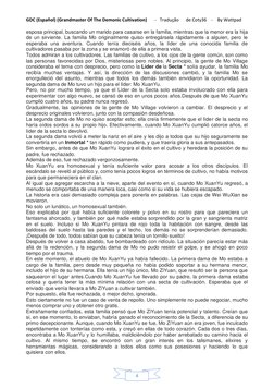 GDC (Español) (Grandmaster Of The Demonic Cultivation)       -   Tradução      de Coty36    -    By Wattpad 
 
 
4 
esposa pr