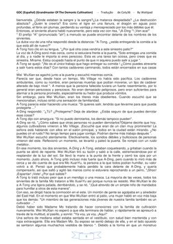 GDC (Español) (Grandmaster Of The Demonic Cultivation)       -   Tradução      de Coty36    -    By Wattpad 
 
 
6 
bienvenid