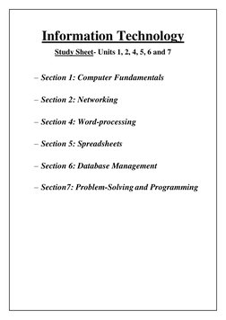 IT Study Guide: Key Concepts and Tools | PDF | Computer Network | Radio