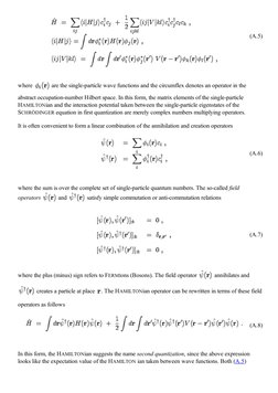 (A.5)
where
are the single-particle wave functions and the circumflex denotes an operator in the
abstract occupation-number H