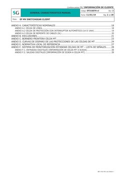 Confidencialidad: 3 / INFORMACIÓN DE CLIENTE 
 
GENERAL CHARACTERISTICS MANUAL 
Código: EF316070-cl 
Rev: 2 
Fecha: 11/01/19
