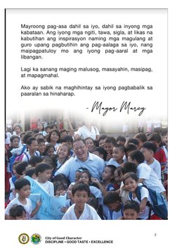 2 
22 
City of Good Character 
DISCIPLINE • GOOD TASTE • EXCELLENCE