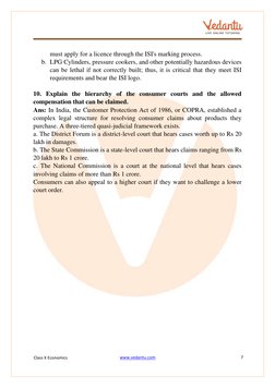 Class X Economics 
www.vedantu.com  (http://www.vedantu.com/)
7 
 
 
 
must apply for a licence through the ISI's marking pro