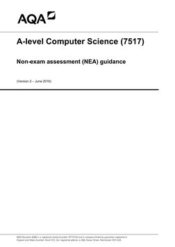 AQA Education (AQA) is a registered charity (number 1073334) and a company limited by guarantee registered in
England an