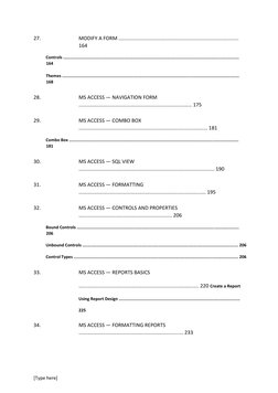 [Type here] 
 
27. 
MODIFY A FORM ..................................................................................... 
16