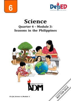 Science: Quarter 4 - Module 3: Seasons in The Philippines | PDF | Wet ...
