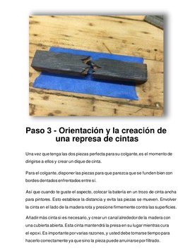 Paso 3 - Orientación y la creación de 
una represa de cintas 
Una vez que tenga las dos piezas perfecta para su colgante, e