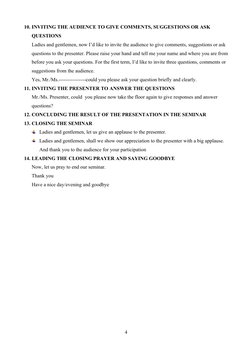 MC Script for Formal Seminars | PDF | Human Communication