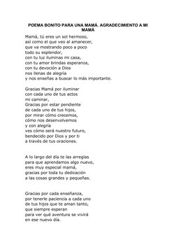 Poemas Cristianos para el Día de la Madre | PDF | Amor