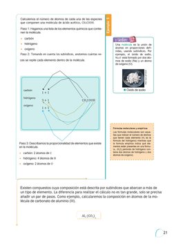 21    
  
    
Existen compuestos cuya composición está descrita por subíndices que abarcan a más de  
un tipo de el