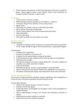 • 
Tramos (espaço entre pilares), arcadas (formada pela serie de arcos e pilares) e 
pilares, tribuna (galeria sobre a nave l