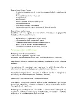 Características Pintura: Frescos 
• 
Arte iconográfica ao serviço de Deus ensinando a população iletrada a Doutrina 
cristã.