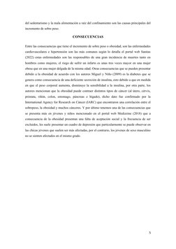 del sedentarismo y la mala alimentación a raíz del confinamiento son las causas principales del
incremento de sobre peso.
CON