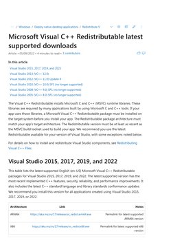 Visual C Download Interface For Programing Latest Visual C++ Redistributable Downloads | PDF | Microsoft Visual ...
