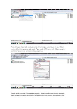 Paso2.-Ahora en el apartado sesión, ponemos el nombre que queramos, en mi caso PS3, en 
nombre del servidor ponemos la dire