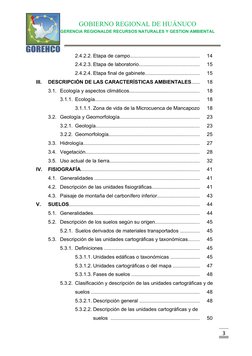 GOBIERNO REGIONAL DE HUÁNUCO
GERENCIA REGIONALDE RECURSOS NATURALES Y GESTION AMBIENTAL
3