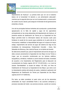 GOBIERNO REGIONAL DE HUÁNUCO
GERENCIA REGIONALDE RECURSOS NATURALES Y GESTION AMBIENTAL
7