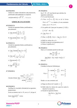 Asesoría PUCP 
2022-1
7
EX FINAL 2022-1
Fundamentos de Cálculo
7
Pág. 7
ASOCIACION EDUCATIVA PRISMA
ASESORÍA UNIVERSITARIA 20