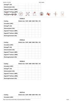 6/20/22, 2:24 PM
HSLA steels
https://automotive.arcelormittal.com/products/flat/HYTSS/HSLA
10/20
Extragal  (-GI)
Galvannealed