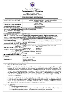 Republic of the Philippines
Department of Education
Region VI– Western Visayas
Schools Division of Roxas City, Cluster 1
Pres