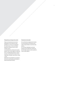 Productos de chocolate
En las diferentes categorías de recetas 
le recomendamos los productos que 
mejor encajan desde un pun