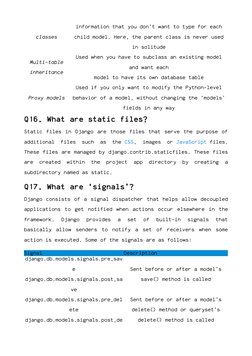 classes
information that you don’t want to type for each
child model. Here, the parent class is never used
in solitude
Multi-