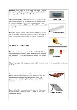 Masonry Tools: Identification and Uses | PDF | Masonry | Brick