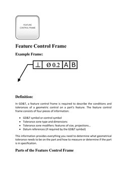 Understanding Feature Control Frames in GD&T | PDF | Engineering ...