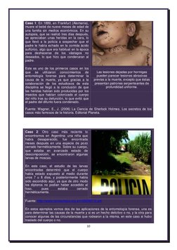 10 
 
Caso 1: En 1889, en Frankfurt (Alemania), 
muere el bebé de nueve meses de edad de 
una familia sin medios económicos.