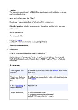 BDAE: Boston Diagnostic Aphasia Exam | PDF | Cognitive Science | Cognition